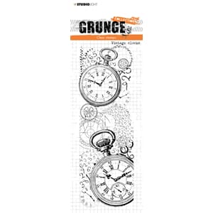 SL Clear Stamp Vintage clocks Grunge Collection 210x74x3mm 1