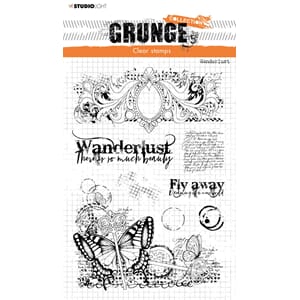 SL Clear Stamp Wanterlust Grunge Collection 210x148x3mm 8 PC