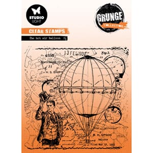 SL Clear Stamps The hot air balloon Grunge Collection 122x12