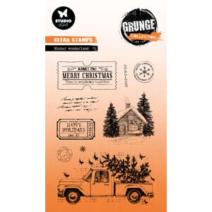 Studio Light Winter Wonderland Grunge Clear Stamp (SL-GR-STA
