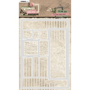 HEN Cutting dies A5 trio flip card Natures dream 145x210x1mm