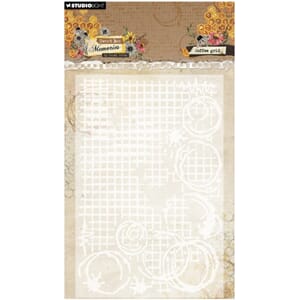 Studio Light Sweet Bee Memories Embossing Folder Coffee Grid