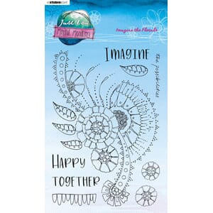 JL Clear Stamp Imagine the florals Mindful Moodling 148x210x