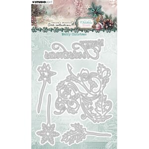 Studio Light Christmas Blush Cutting Die Merry Christmas (JM
