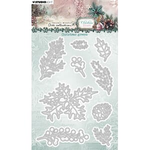 Studio Light Christmas Blush Cutting Die Christmas Greens (J