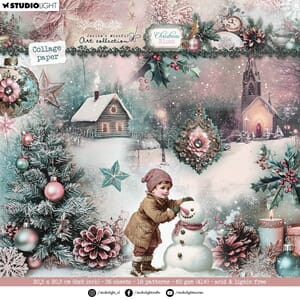 Studio Light Christmas Blush Collage Paper Pad (JMA-CB-CPP39