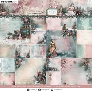 Studio Light Christmas Blush Designer Paper Pad Backgrounds