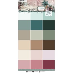 Studio Light Christmas Blush Unicolor Card Paper Double-side