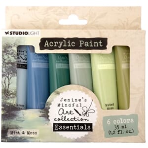 Studio Light Mist & Moss Essentials Acrylic Paint 6x35ml (JM