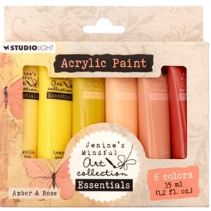 Studio Light Amber & Rose Essentials Acrylic Paint 6x35ml (J