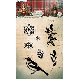 JMA Clear Stamp Christmas decoration Festive Nostalgia 88x13