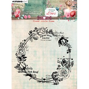 JMA Clear stamps Flower circle frame Sending You Love 128x12
