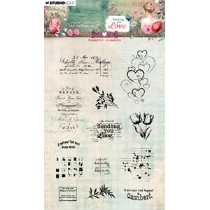 JMA Clear stamps Romantic elements Sending You Love 131x190x