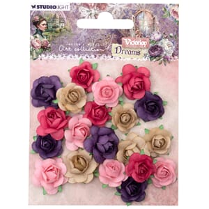JMA Paper Flowers 1,5 & 2 cm Victorian Dreams 90x120x10mm 20