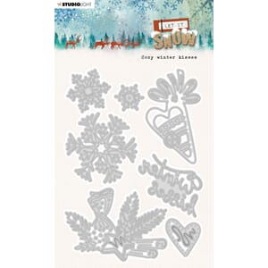 SL Cutting Dies Snowy winter kisses Let it snow 102x142x1mm