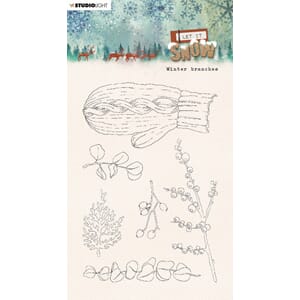 SL Clear stamp Winter branches Let it snow 105x148x3mm 1 PC