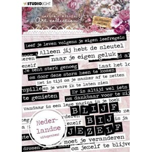 Tekstklistremerker fra Studio Light, på nederlandsk