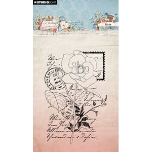 SL Clear Stamps Rose Vintage Diaries 62x93x3mm 1 PC nr.654
