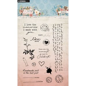 SL Clear Stamps Elements Vintage Diaries 93x136x3mm 17 PC nr