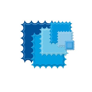 SM Classic Inverted Scalloped Square