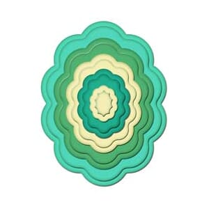 Big Scalloped Ovals SM