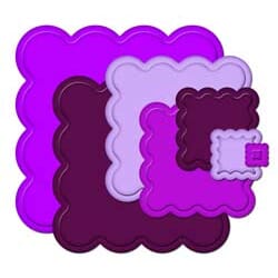 Big Scalloped Squares SM