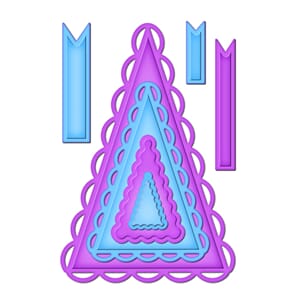 Nested Lacey Pennants