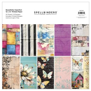 Spellbinders Beautifully Imperfect 12x12 Inch Printed Paper