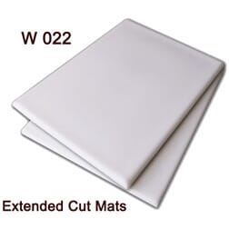 Thick white cut mats