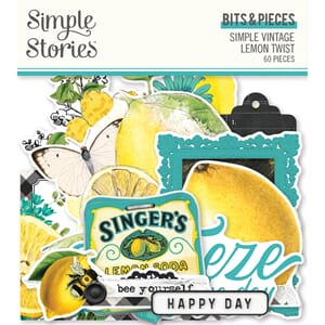 "Simple Stories Simple Vintage Lemon Twist Bits & Pieces (15