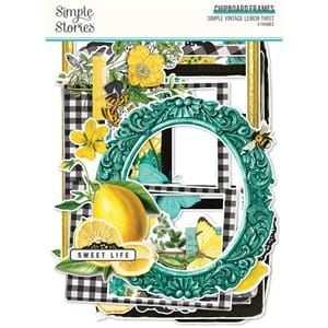 "Simple Stories Simple Vintage Lemon Twist Chipboard Frames