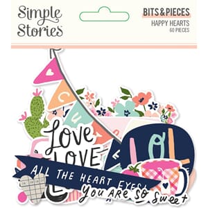 "Simple Stories Happy Hearts Bits & Pieces (16916)
Happy Hea