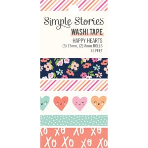 "Simple Stories Happy Hearts Washi Tape (16922)
Happy Hearts