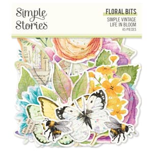 Simple Stories Simple Vintage Life in Bloom Floral Bits (197