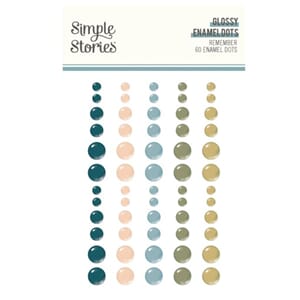 "Simple Stories Remember Glossy Enamel Dots (21528)
Remember