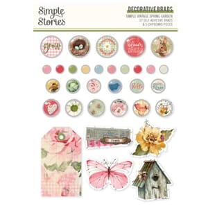 "Simple Stories Simple Vintage Spring Garden Decorative Brad