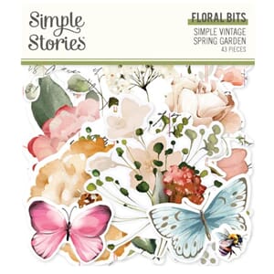 "Simple Stories Simple Vintage Spring Garden Floral Bits & P