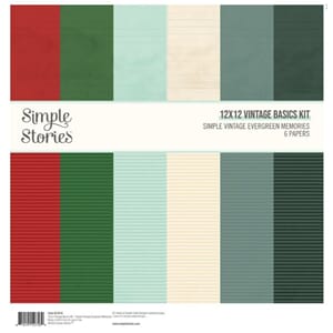Simple Stories Simple Vintage Evergreen Memories 12x12 Inch