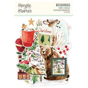Simple Stories Simple Vintage Evergreen Memories Bits & Piec