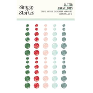 Simple Stories Simple Vintage Evergreen Memories Glitter Ena