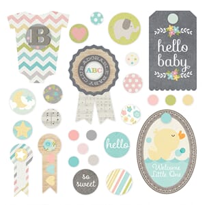 Hello Baby - Decorative Brads