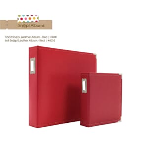 Red 6x8 Leather Binder