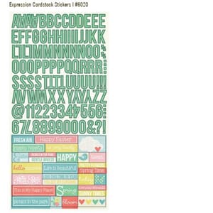 Simple Sets - Spring 6x12 Expressions Cardstock Stickers