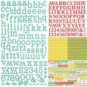 Summer Vibes - Expressions Cardstock Stickers - 12x12 Sticke