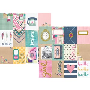 So Fancy - 3x4 Journaling Card Elements - 12x12 Elements wit