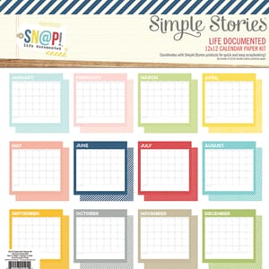Life Documented - Calendar Paper Kit