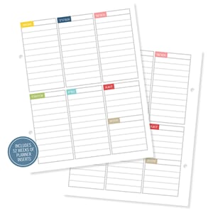 Life Documented - Weekly Planner Inserts