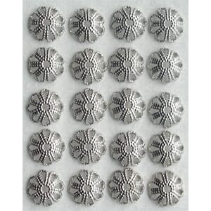 halvrund metall blomst