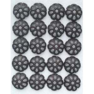 halvrund metall blomst, antikk