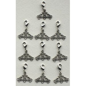 Trekant ornament, metall